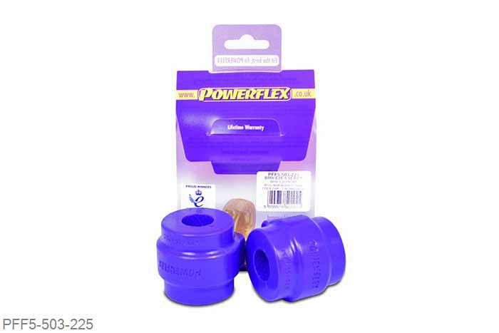 PFF5-503-225, BMW E39 5 Series 540 Touring, Front Anti Roll Bar Mounting Bush 22.5mm This bush fits E39 5 series non M sport suspension models and E38 7 series. 22.5mm, 2 stuk(s) benodigd  per auto, 2 stuk(s) in verpakking, prijs per set van 2 stuk(s)