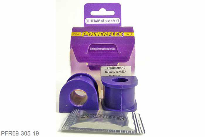 PFR69-305-19, Subaru Impreza Turbo, WRX and Sti (GD,GG 00 to 07), Rear Anti Roll Bar To Chassis Bush 19mm  19mm, 2 stuk(s) benodigd  per auto, 2 stuk(s) in verpakking, prijs per set van 2 stuk(s)