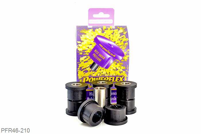 PFR46-210, Nissan 200SX - S13, S14, S14A and S15, Rear Trailing Arm Bush The length of the bush is 50mm with a diameter of 31.25mm, please check original bush to confirm dimensions. For bushes that measure 45mm with a diameter of 33mm use part PFR46-203. - These fit the Skyline R33/R34 Models Only, For R32 Use PFR46-203. - These fit the 200sx S14/S15 Models Only, For S13 Use PFR46-203., 4 stuk(s) benodigd  per auto, 4 stuk(s) in verpakking, prijs per set van 4 stuk(s)