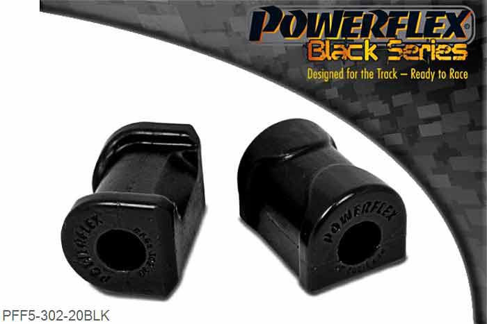 PFF5-302-20BLK, BMW E30 3 Series (1982 - 1991) Front Anti Roll Bar Bush 20mm,  20mm, 2 stuk(s) benodigd  per auto, 2 stuk(s) in verpakking, prijs per set van 2 stuk(s)