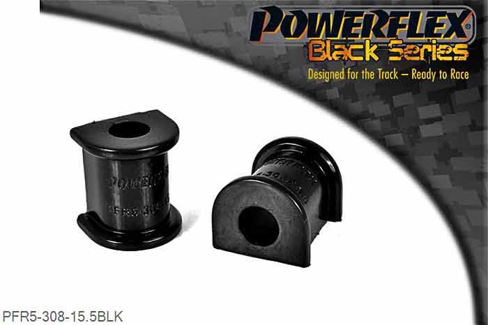 PFR5-308-15.5BLK, BMW E30 3 Series (1982 - 1991) Rear Roll Bar Mounting Bush 15.5mm,  15.5mm, 2 stuk(s) benodigd  per auto, 2 stuk(s) in verpakking, prijs per set van 2 stuk(s)