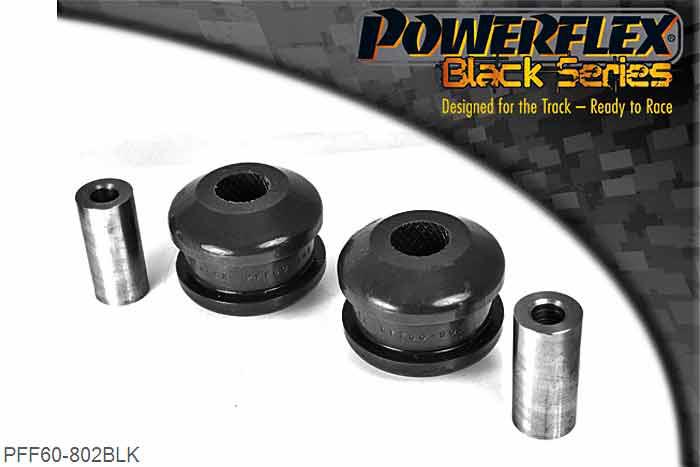 PFF60-802BLK, Renault Clio III Sport 197/200 (2005 - 2012) Front Arm Rear Bush, This is a non adjustable bush, for a caster offset bush with anti lift use PFF60-802G., 2 stuk(s) benodigd  per auto, 2 stuk(s) in verpakking, prijs per set van 2 stuk(s)