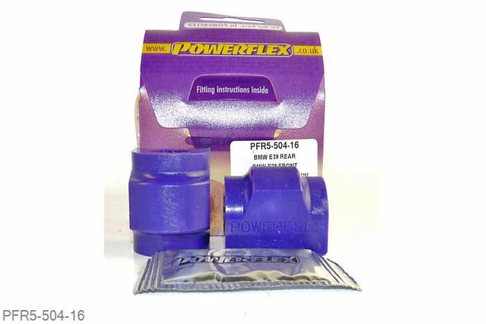 PFR5-504-16, BMW Z3 (1994 - 2002), Rear Anti Roll Bar Bush 16mm Please check anti roll bar diameter before ordering - Some part numbers may be described as for the rear but are also for the front anti roll bar on some models 16mm, 2 stuk(s) benodigd  per auto, 2 stuk(s) in verpakking, prijs per set van 2 stuk(s)