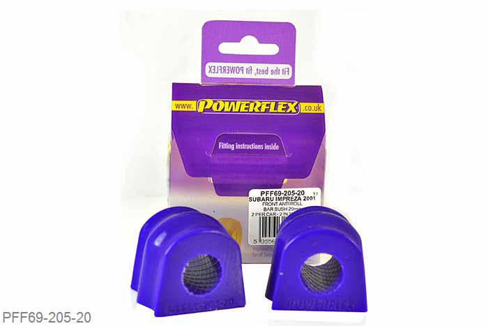 PFF69-205-20, Subaru Impreza Turbo, WRX and Sti (GD,GG 00 to 07), Front Anti Roll Bar Bush  20mm, 2 stuk(s) benodigd  per auto, 2 stuk(s) in verpakking, prijs per set van 2 stuk(s)