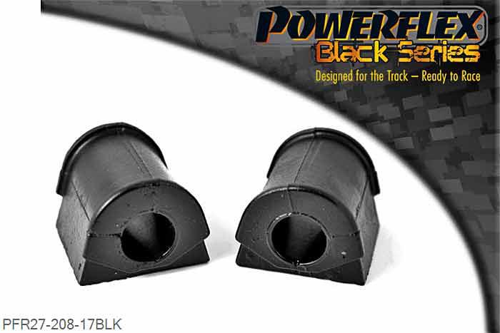 PFR27-208-17BLK, Jaguar XK8, XKR - X100 (1996-2006) Rear Anti Roll Bar Mounting Bush 17mm,  17mm, 2 stuk(s) benodigd  per auto, 2 stuk(s) in verpakking, prijs per set van 2 stuk(s)