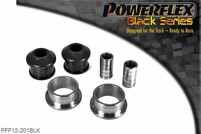 PFF12-201BLK, Citroen C2 Front Arm Front Bush, This part replaces OEM number: 3523.EA.  This is used on the front and rear positions. You will need to order 4 bushes for a complete car set., 2 stuk(s) benodigd  per auto, 2 stuk(s) in verpakking, prijs per set van 2 stuk(s)