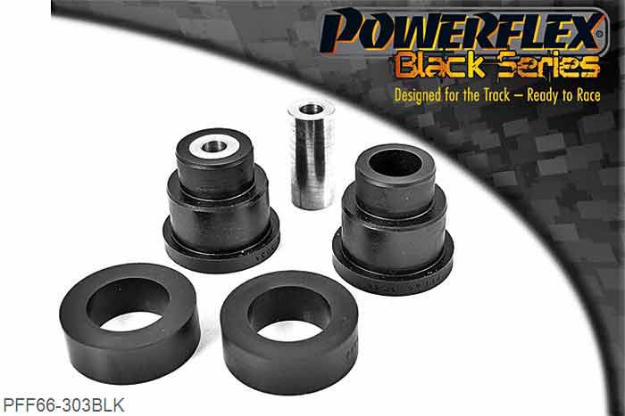 PFF66-303BLK, Saab 9-3 (1998-2002) Front Tie Bar Rear Bush, For Saab 900, please note this bush does not fit 1994 models, it fits models from 1995 onwards., 2 stuk(s) benodigd  per auto, 2 stuk(s) in verpakking, prijs per set van 2 stuk(s)