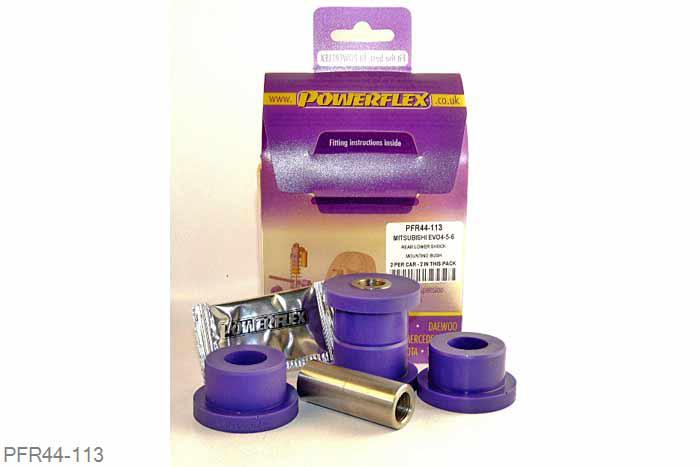 PFR44-113, Mitsubishi Lancer Evolution 4-5-6 RS/GSR, Rear Lower Track Control Arm Inner Bush This bush only fits EVO 4 & 5. For EVO 6 use PFR44-111., 2 stuk(s) benodigd  per auto, 2 stuk(s) in verpakking, prijs per set van 2 stuk(s)