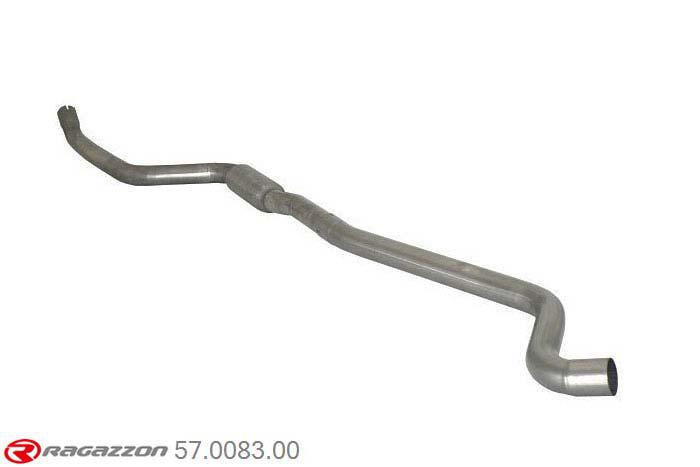 57.0083.00, BMW 1series  F20/F21 F21 118i (125kW - N13) 2011-2015, Stainless steel centre silencerCut of the original centre silencer towards the rear silencer. The installation on the original rear silencer requires a modification of the original coupling. inner input diameter 62mm pipe outer diameter 63,5mm outer outlet diameter 65mm