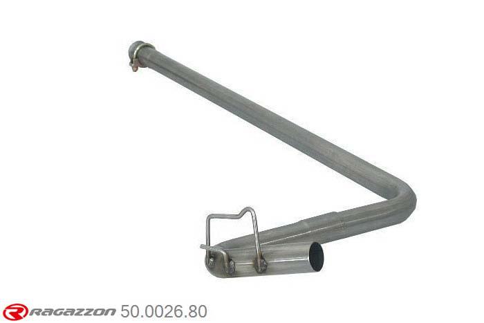 50.0026.80, Renault Clio 1.8 I 16V Kat. (100kW) 01/1991-, Cat replacement pipe group N + Stainless steel centre pipe group N pipe outer diameter 50mm