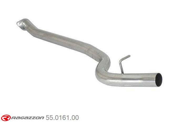 55.0161.00, Subaru Impreza 2008- 2.5i WRX STi (221kW) 5 doors 2008-, Stainless steel centre pipe group N - Oversized exhaust pipe diameter 70 mmCut of the original centre silencer towards the rear silencer. The installation on the original rear silencer requires a modification of the original coupling. pipe outer diameter 70mm outer outlet diameter 70mm