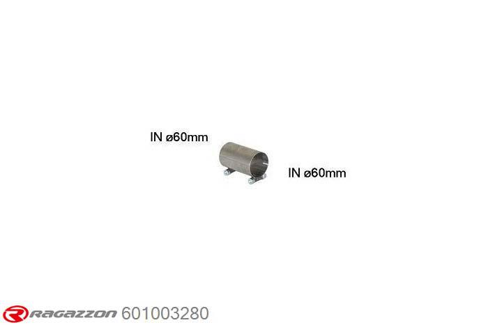 601003280, BMW 1series E81-E82-E87-E88 E87(5porte-5doors) 123d (150kW) 2007-, Connecting sleeve for the installation of 55.0176.00 on the original rear muffler