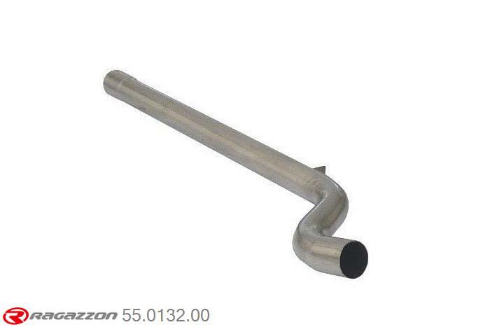 55.0132.00, Renault Clio III 2.0 16V RS (147kW) 2010-, Stainless steel centre pipe group NCut of the original centre silencer towards the rear silencer. The installation on the original rear silencer requires a modification of the original coupling. inner input diameter 60mm pipe outer diameter 60mm outer outlet diameter 60mm