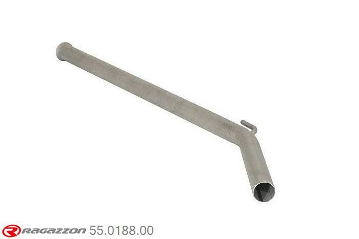 55.0188.00, Renault Twingo II 1.2TCE (74kW) - 1.2TCE GT 06/2007-, Stainless steel centre pipeCut of the original centre silencer towards the rear silencer. The installation on the original rear silencer requires a modification of the original coupling. pipe outer diameter 45mm outer outlet diameter 45mm