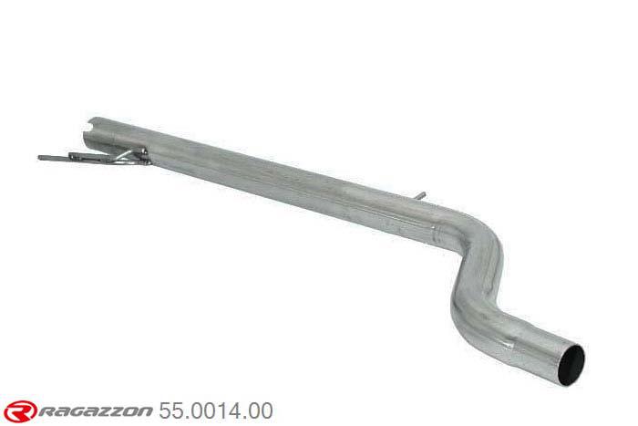 55.0014.00, Fiat Punto (typ176) 1.4 GT Turbo (98kW) 10/1993 - 12/1997, Stainless steel centre pipe group NCut of the original centre silencer towards the rear silencer. The installation on the original rear silencer requires a modification of the original coupling. inner input diameter 56mm pipe outer diameter 60mm outer outlet diameter 55mm