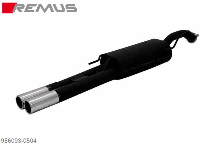 956093 0504, VW Passat B4, type 35i, Sedan and Estate, OCT1993- , 16V 115 kW, Remus Sport exhaust with 2 tail pipes round 76 mm, without homologation