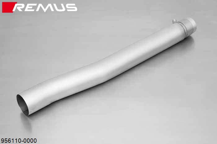 956110 0000, VW Golf VI R, type 1K, Year 2010- , 2.0l TSI 199 kW (CDLF), Remus RACING tube round 70 mm without homologation, instead of front silencer, original pipe must be cut