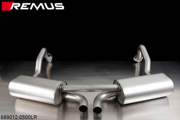 689012 0500LR, Porsche Boxster S Type 981, Year 2012- , 3.4l 232 kW (MA123), Boxster Type 981, Year 2012- , 2.7l 195 kW (MA122), Remus Stainless steel sport exhaust L/R, cat-back, EU approved for road usage
