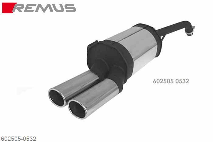 602505 0532, Nissan Micra C+C Cabrio, Year 2006- , 1.4l 16V 65 kW, Remus Sport exhaust with 2 tail pipes 82x67 mm