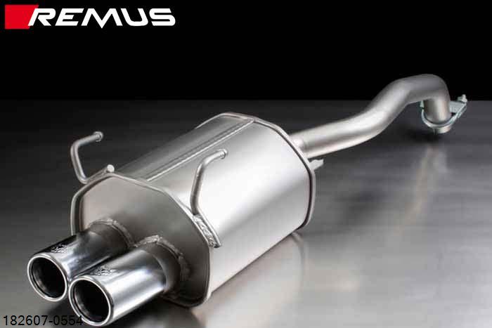 182607 0554, Fiat 500, type 312, Year 2007- , 1.2l 51 kW (169A4000), Remus Sport exhaust with 2 tail pipes round 70 mm staggered