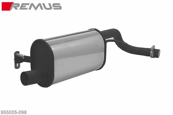 955005 098, VW Fox, 3 door, type 5Z, Year 2005- , 1.4l TDI 51 kW, Remus Sport exhaust left (without tail pipes)