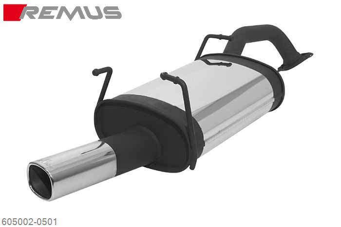 605002 0501, Nissan Primera Sedan, type P12, DEZYear 2001- until MAIYear 2002, 1.8l 16V 85 kW, Remus Sport exhaust with 1 tail pipe 92x78 mm