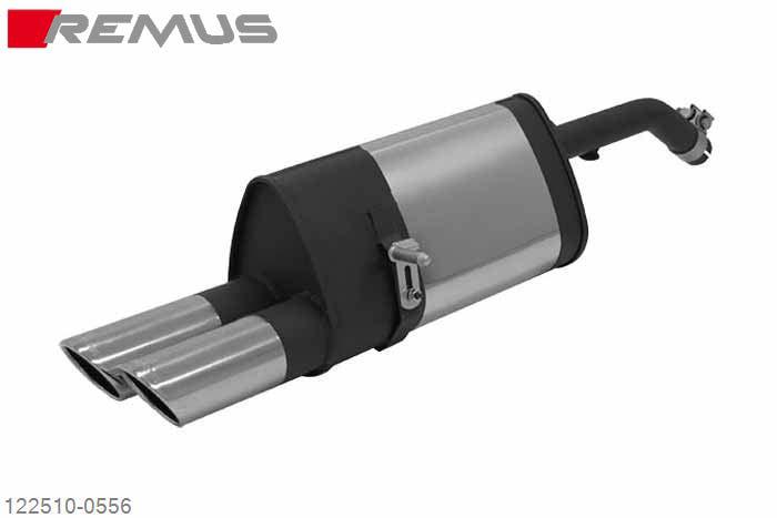 122510 0556, Citroen DS3, Year 2010- , 1.4l VTi 70 kW, 1.6l VTi 88 kW, Remus Sport exhaust with 2 tail pipes round 84 mm angled