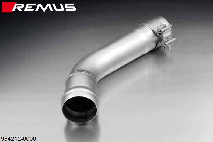954212 0000, VW Golf VII GTD, type AU, for cars with sport and sound package, Year 2012- , 2.0l GTD 135 kW (CUN), Remus Connection tube for mounting on 2.0l GTD 135 kW