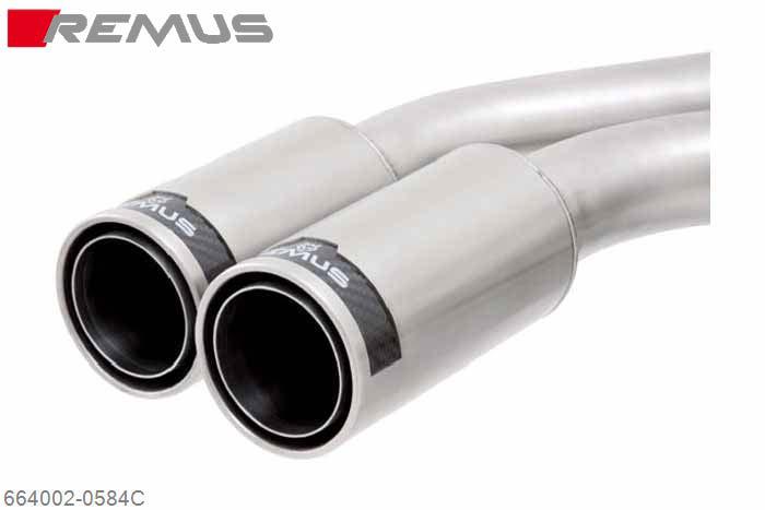 664002 0584C, Peugeot 307 3 and 5 door, Year 2001- , 307 SW, Year 2002- , 1.6l 16V 80 kW, Remus Sport exhaust with 2 tail pipes round 84 mm Street Race