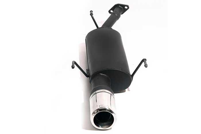 Ulter Sport, Einddemper, Staal, Enkel Rond 100mm, Opel, ASTRA-G, 1.4 16V 66kW, 1.6 16V 74kW, 1.8 8V 55/62kW, 1.8 16V 85/92kW, 2.0 16V 100kW, 98- 03   COMBI, Past op originele middendemper/katalysator