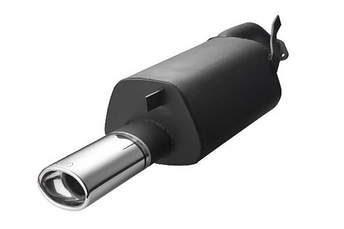 Ulter Sport, Einddemper, Staal, Enkel Ovaal 120x80mm, Mitsubishi, CARISMA, 1.6 66/74kW, 1.8 16V 85kW, 1.8 GDI 90/92kW, 1.9 TD 66/75/85, 95-04, HATCHBACK. SEDAN, Past op originele middendemper/katalysator
