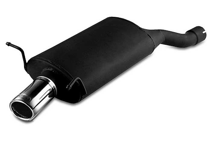 Ulter Sport, Einddemper, Staal, Enkel Rond 70mm, BMW, E46 COMPACT, 320td 110kW, 02-, Past op originele middendemper/katalysator