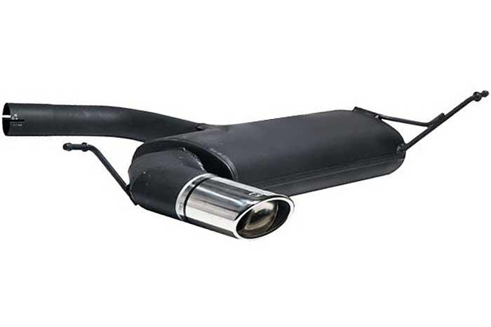 Ulter Sport, Einddemper, Staal, Enkel Ovaal 120x80mm, Seat, LEON FR, 2.0 TFSI 147kW, 05-, Past op originele middendemper/katalysator