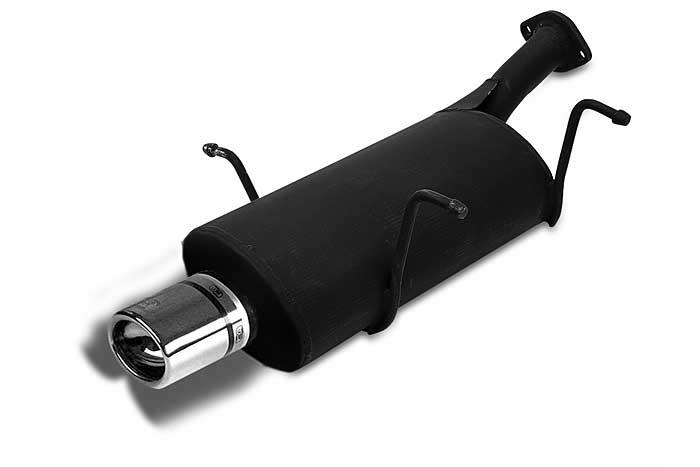 Ulter Sport, Einddemper, Staal, Enkel Ovaal 95x65mm, Suzuki, SWIFT, 1.0 37/39/41kW, 1.3 47//50/52/54kW, 89-05  SEDAN, Past op originele middendemper/katalysator