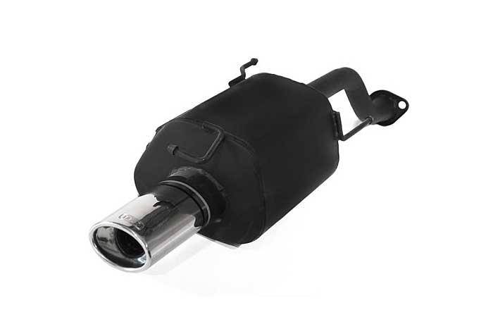 Ulter Sport, Einddemper, Staal, Enkel Ovaal 120x80mm, Honda, CIVIC VI, 1.4 16V 55/66kW, 1.5 VTEC-E 16V 66/85kW, 1.6 16V 83/93kW, 95-01   HATCHBACK   5-Doors, Past op originele middendemper/katalysator