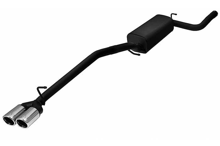 Ulter Sport, Einddemper, Staal, Dubbel Rond 70mm, Ford, FOCUS II, 1.4 16V 59kW, 1.6 16V 74/85kW, 1.8 16V 92kW, 2.0 16V 107kW, 1.8 TDCi 85 kW, 2005-, SEDAN, Past op originele middendemper/katalysator