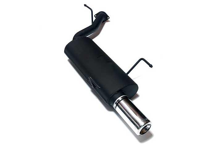 Ulter Sport, Einddemper, Staal, Enkel Rond 80mm, Opel, VECTRA-B, 1.6 16V 74kW, 1.8 16V 85kW, 2.0 16V 100kW, 09/95-09/99, COMBI, Past op originele middendemper/katalysator