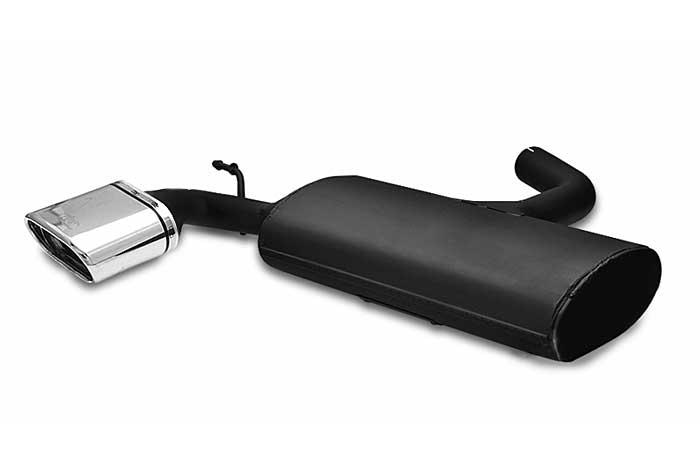 Ulter Sport, Einddemper, Staal, Enkel plat ovaal 145x75mm, Seat, LEON. LEON FR, 1.4 64kW, 1.6 75kW, 2.0 FSI 110kW, 1.9 TDI  77kW, 2.0 TDI 100/103/125kW, 2005-, Past op originele middendemper/katalysator