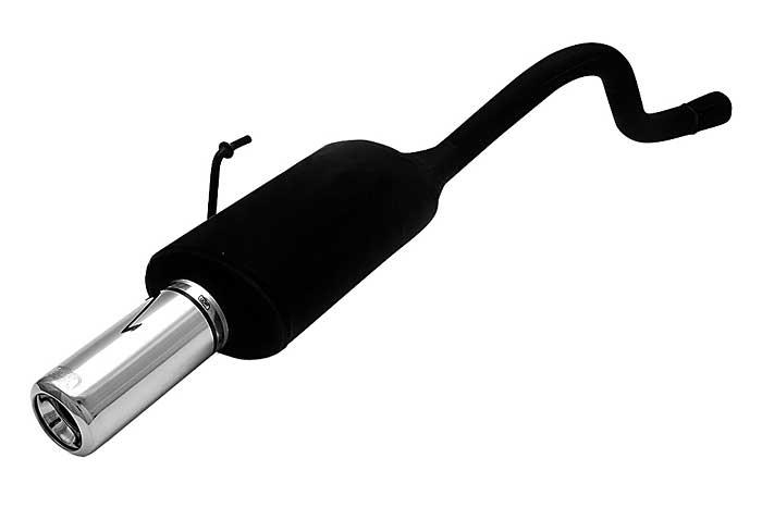 Ulter Sport, Einddemper, Staal, Enkel Rond 80mm, Renault, CLIO II, 1.2 44kW, 1.4 55kW, 1.6 66kW, 98-, Past op originele middendemper/katalysator