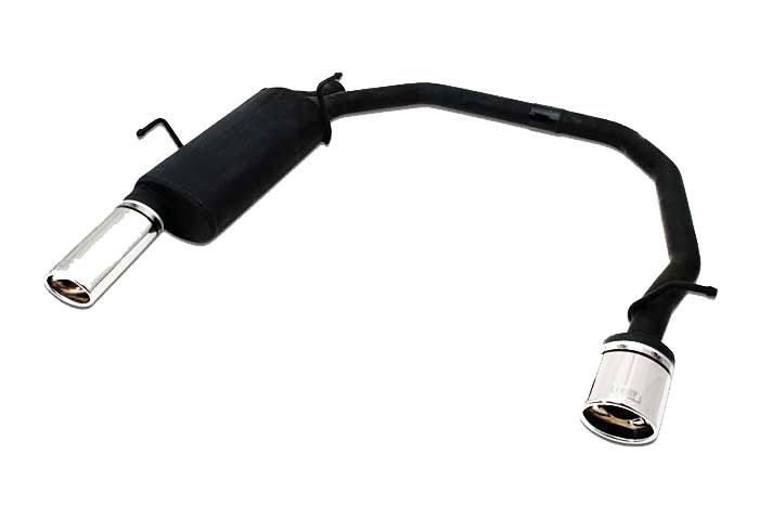 Ulter Sport, Einddemper L+R, Staal, Enkel Ovaal 95x65mm, Peugeot, 206, 1.1 44kW, 1.4 55kW, 1.6 65kW, 98-03, Past op originele middendemper/katalysator