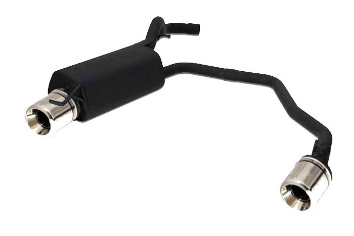 Ulter Sport, Einddemper L+R, Staal, Enkel Rond 100mm **, VW, GOLF IV, 1.8T 110kW, 1.9 SDi 50kW, 10/97-06/04, Past op originele middendemper/katalysator