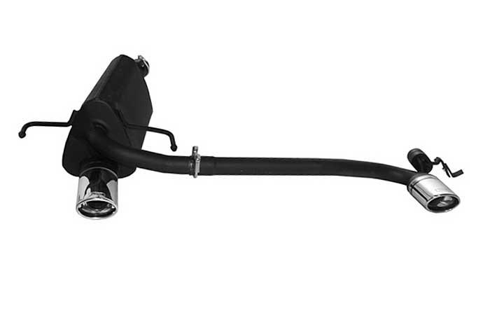 Ulter Sport, Einddemper L+R, Staal, Enkel Ovaal 95x65mm, Opel, ASTRA-H, 1.4i 66kW, 1.6i 77kW, 1.8i 92kW, 2003-  HATCHBACK 5D. GTC WITHOUT CUT OUT IN BUMPER, Past op originele middendemper/katalysator