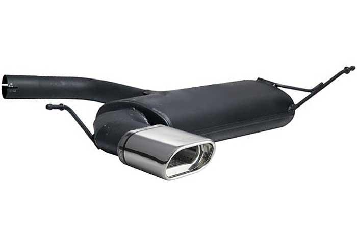 Ulter Sport, Einddemper, Staal, Enkel plat ovaal 145x75mm, VW, VW SCIROCCO III, 1.4 TSI 90/118kW, 2.0TDi 103kW, 2008-, Past op originele middendemper/katalysator