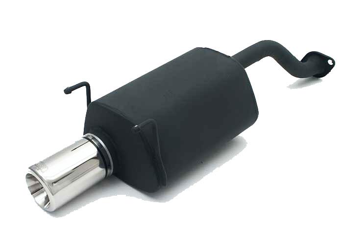 Ulter Sport, Einddemper, Staal, Enkel Rond 100mm, Honda, CIVIC VI, 1.4 16V 55/66kW, 1.5 VTEC-E 16V 85kW, 1.6 16V 85kW, 96-01   HATCHBACK   3D, Past op originele middendemper/katalysator