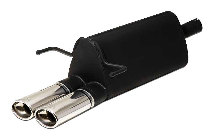 Ulter Sport, Einddemper, Staal, Dubbel Ovaal 95x65mm, Opel, ASTRA-H, 1.3CDTi 66kW, 1.7CDTi 59/74kW, 1.9CDTi 88/110kW, 2003-  HATCHBACK 5D. GTC WITHOUT CUT OUT IN BUMPER, Past op originele middendemper/katalysator