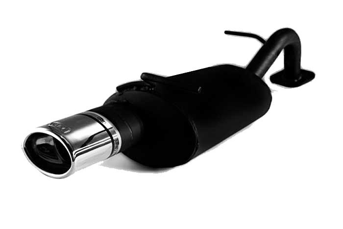 Ulter Sport, Einddemper, Staal, Enkel Ovaal 95x65mm, Toyota, YARIS, 1.0 50kW, 1.3 63kW, 99- 05, Past op originele middendemper/katalysator