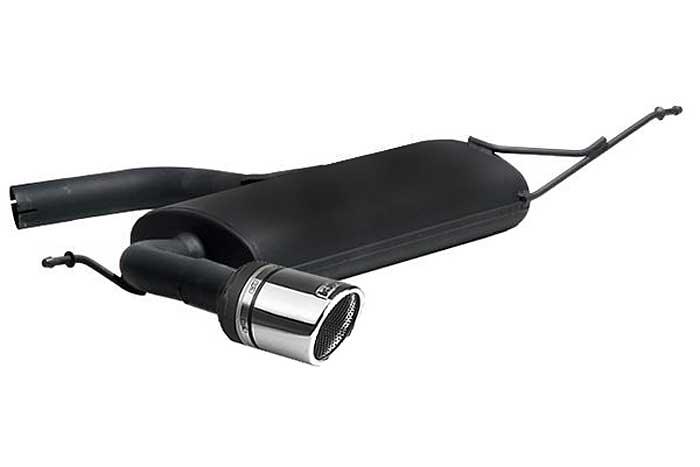 Ulter Sport, Einddemper, Staal, Enkel Rond 90mm, Seat, LEON. LEON FR, 1.4 64kW, 1.6 75kW, 2.0 FSI 110kW, 1.9 TDI  77kW, 2.0 TDI 100/103/125kW, 2005-, Past op originele middendemper/katalysator