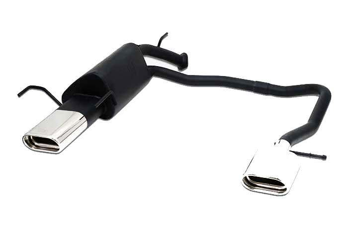 Ulter Sport, Einddemper L+R, Staal, Enkel plat ovaal 145x75mm, Opel, VECTRA-B, 1.6 16V 74kW, 1.8 16V 85kW, 2.0 16V 100kW, 09/95-09/99, Hatchback.   Sedan, Past op originele middendemper/katalysator