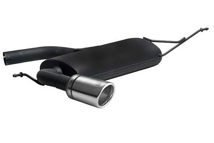 Ulter Sport, Einddemper, Staal, Enkel Rond 90mm, Seat, LEON FR, 2.0 TFSI 147kW, 05-, Past op originele middendemper/katalysator