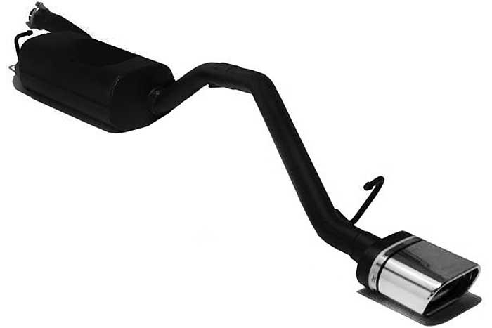 Ulter Sport, Einddemper, Staal, Enkel plat ovaal 145x75mm, Ford, FOCUS II, 1.4 16V 59kW, 1.6 16V 74/85kW, 1.8 16V 92kW, 2.0 16V 107kW, 1.8 TDCi 85 kW, 2005-, HATCHBACK, Past op originele middendemper/katalysator